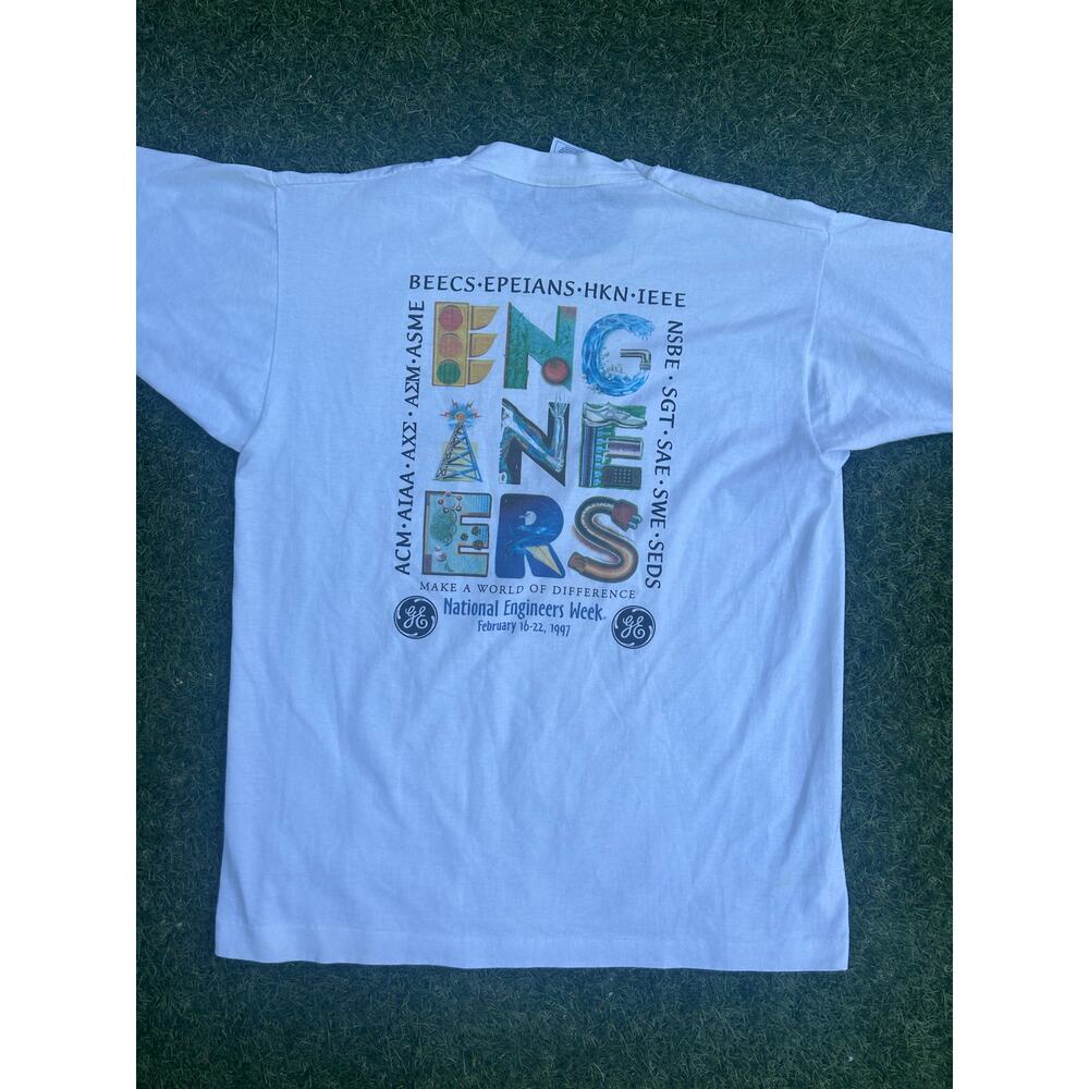 Vintage 90s Engineering Conference T-Shirt GE General Electric L